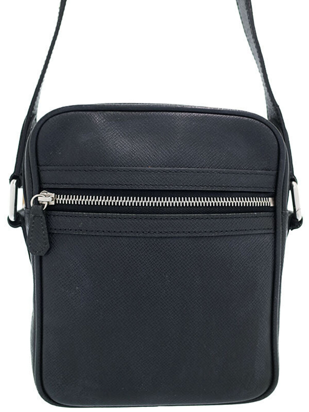 Louis Vuitton Taiga Dimitri Shoulder Bag Leather Blue